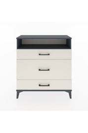 Arges Şifonyer Tek Raflı 3 Çekmeceli 88x30x96 Antrasit-Aytaşı