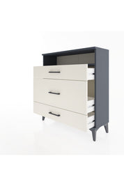 Arges Şifonyer Tek Raflı 3 Çekmeceli 88x30x96 Antrasit-Aytaşı
