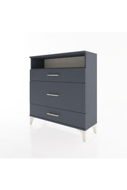 Arges Şifonyer Tek Raflı 3 Çekmeceli 88x30x96 Antrasit-Antrasit