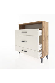 Arges Şifonyer Tek Raflı 3 Çekmeceli 88x30x96 Çam-Aytaşı