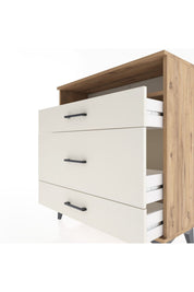 Arges Şifonyer Tek Raflı 3 Çekmeceli 88x30x96 Çam-Aytaşı