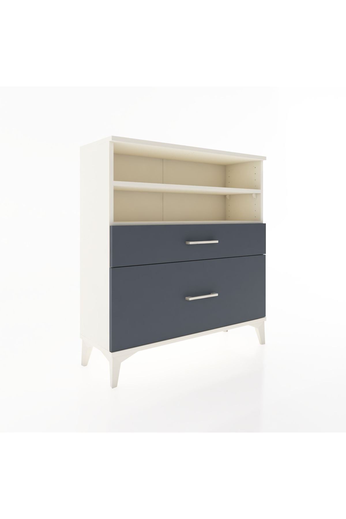 Arges Şifonyer 2 Raflı 2 Çekmeceli 88x30x96 Aytaşı-Antrasit