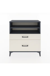 Arges Şifonyer 2 Raflı 2 Çekmeceli 88x30x96 Antrasit-Aytaşı