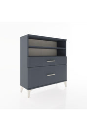 Arges Şifonyer 2 Raflı 2 Çekmeceli 88x30x96 Antrasit-Antrasit