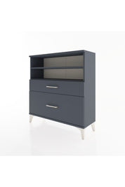 Arges Şifonyer 2 Raflı 2 Çekmeceli 88x30x96 Antrasit-Antrasit