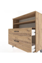 Arges Şifonyer 2 Raflı 2 Çekmeceli 88x30x96 Çam-Çam
