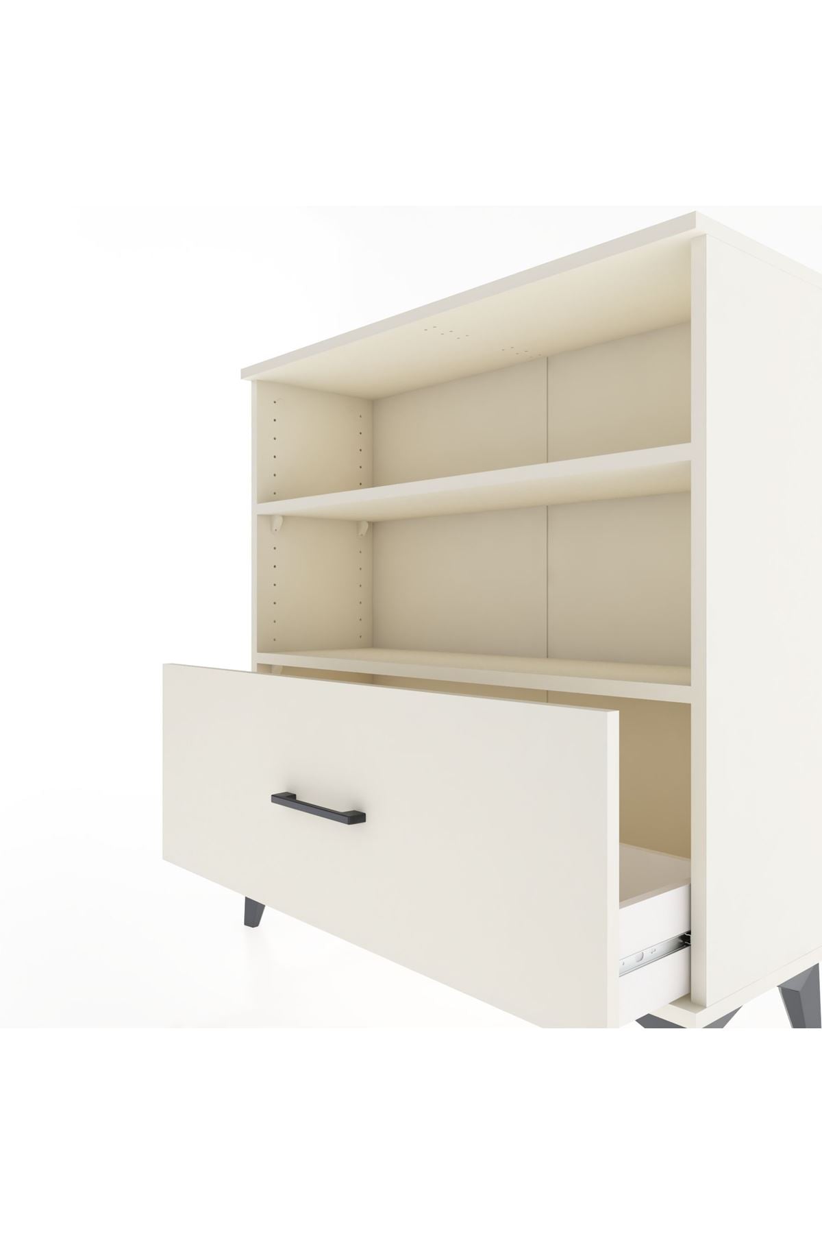 Arges Şifonyer 2 Raflı Tek Çekmeceli 88x30x96 Aytaşı-Aytaşı