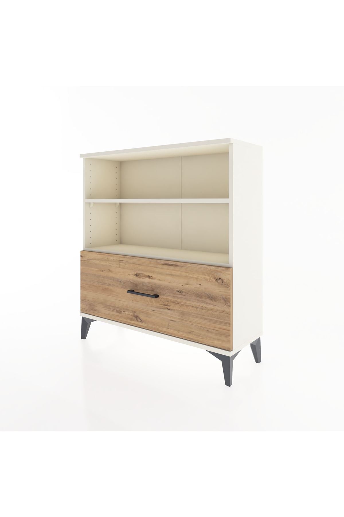 Arges Şifonyer 2 Raflı Tek Çekmeceli 88x30x96 Aytaşı-Çam