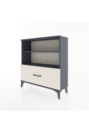 Arges Şifonyer 2 Raflı Tek Çekmeceli 88x30x96 Antrasit-Aytaşı