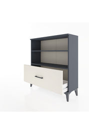Arges Şifonyer 2 Raflı Tek Çekmeceli 88x30x96 Antrasit-Aytaşı