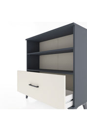 Arges Şifonyer 2 Raflı Tek Çekmeceli 88x30x96 Antrasit-Aytaşı