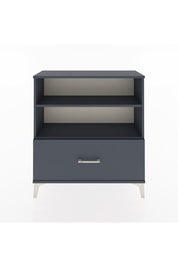 Arges Şifonyer 2 Raflı Tek Çekmeceli 88x30x96 Antrasit-Antrasit