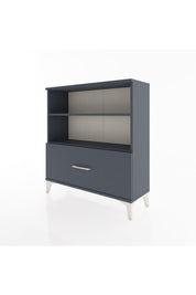 Arges Şifonyer 2 Raflı Tek Çekmeceli 88x30x96 Antrasit-Antrasit