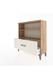 Arges Şifonyer 2 Raflı Tek Çekmeceli 88x30x96 Çam-Aytaşı