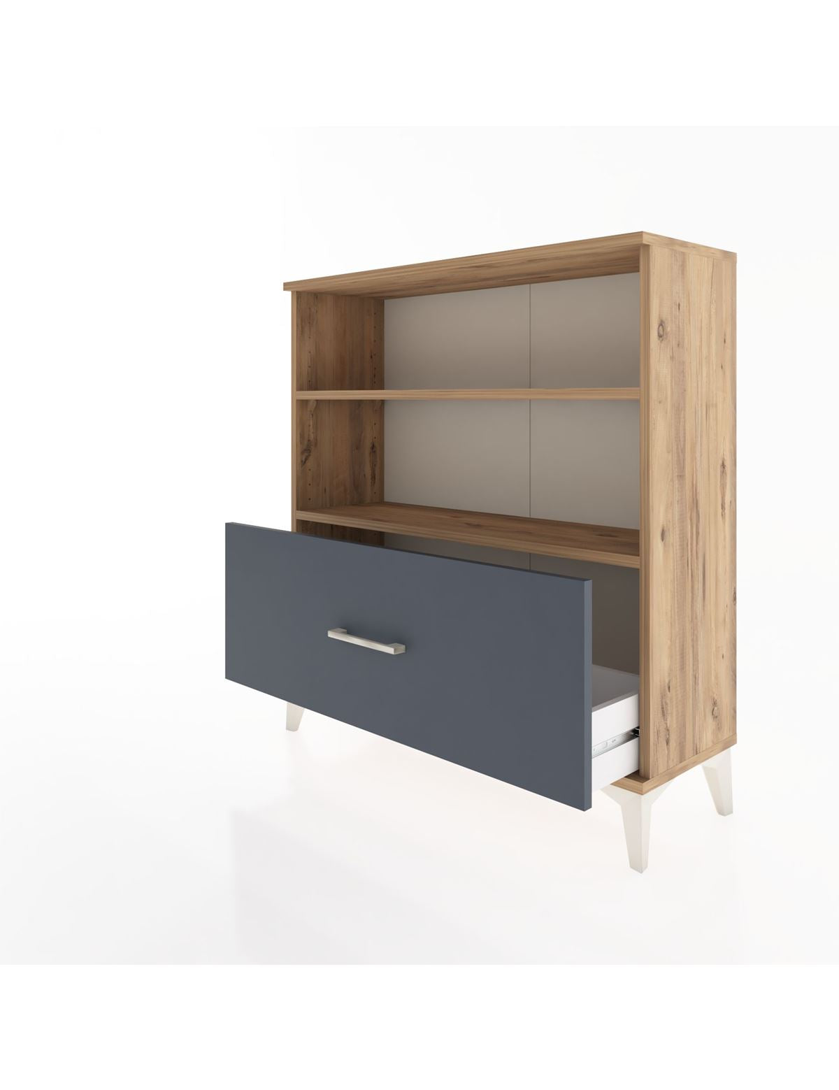 Arges Şifonyer 2 Raflı Tek Çekmeceli 88x30x96 - S04M022V8A