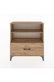 Arges Şifonyer 2 Raflı Tek Çekmeceli 88x30x96 Çam-Çam