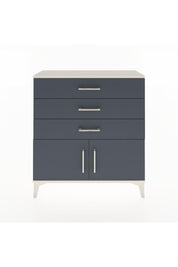 Arges Şifonyer Tek Raflı 3 Çekmeceli 2 Kapaklı 88x30x96 Aytaşı-Antrasit