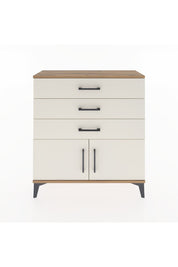 Arges Şifonyer Tek Raflı 3 Çekmeceli 2 Kapaklı 88x30x96 Çam-Aytaşı