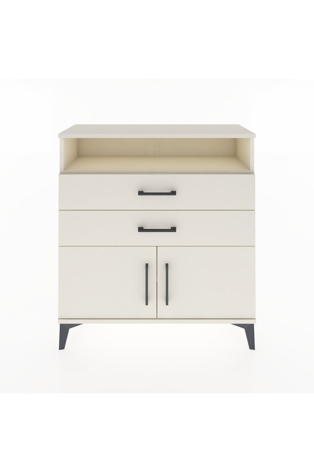 Arges Şifonyer 2 Raflı 2 Çekmeceli 2 Kapaklı 88x30x96 Aytaşı-Aytaşı