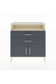 Arges Şifonyer 2 Raflı 2 Çekmeceli 2 Kapaklı 88x30x96 Aytaşı-Antrasit