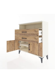 Arges Şifonyer 2 Raflı 2 Çekmeceli 2 Kapaklı 88x30x96 Aytaşı-Çam