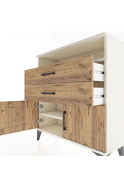 Arges Şifonyer 2 Raflı 2 Çekmeceli 2 Kapaklı 88x30x96 Aytaşı-Çam