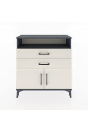 Arges Şifonyer 2 Raflı 2 Çekmeceli 2 Kapaklı 88x30x96 Antrasit-Aytaşı