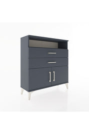 Arges Şifonyer 2 Raflı 2 Çekmeceli 2 Kapaklı 88x30x96 Antrasit-Antrasit