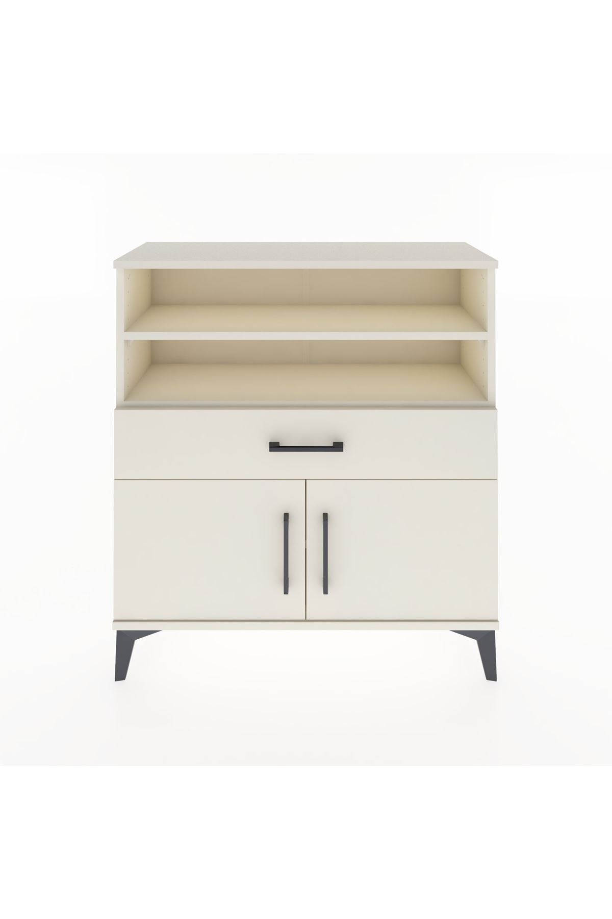 Arges Şifonyer 3 Raflı Tek Çekmeceli 2 Kapaklı 88x30x96 Aytaşı-Aytaşı