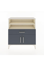 Arges Şifonyer 3 Raflı Tek Çekmeceli 2 Kapaklı 88x30x96 Aytaşı-Antrasit