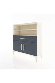 Arges Şifonyer 3 Raflı Tek Çekmeceli 2 Kapaklı 88x30x96 Aytaşı-Antrasit