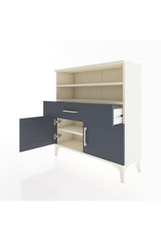 Arges Şifonyer 3 Raflı Tek Çekmeceli 2 Kapaklı 88x30x96 Aytaşı-Antrasit