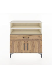 Arges Şifonyer 3 Raflı Tek Çekmeceli 2 Kapaklı 88x30x96 Aytaşı-Çam