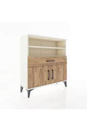 Arges Şifonyer 3 Raflı Tek Çekmeceli 2 Kapaklı 88x30x96 Aytaşı-Çam