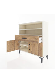 Arges Şifonyer 3 Raflı Tek Çekmeceli 2 Kapaklı 88x30x96 Aytaşı-Çam