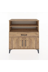 Arges Şifonyer 3 Raflı Tek Çekmeceli 2 Kapaklı 88x30x96