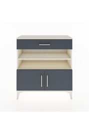 Arges Şifonyer 3 Raflı Tek Çekmeceli 2 Kapaklı 88x30x96 Aytaşı-Antrasit