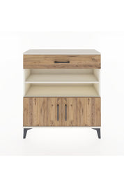 Arges Şifonyer 3 Raflı Tek Çekmeceli 2 Kapaklı 88x30x96 Aytaşı-Çam