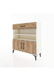 Arges Şifonyer 3 Raflı Tek Çekmeceli 2 Kapaklı 88x30x96 Aytaşı-Çam