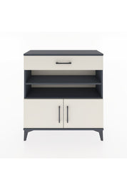 Arges Şifonyer 3 Raflı Tek Çekmeceli 2 Kapaklı 88x30x96 Antrasit-Aytaşı