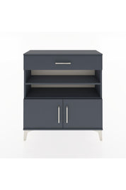 Arges Şifonyer 3 Raflı Tek Çekmeceli 2 Kapaklı 88x30x96 Antrasit-Antrasit