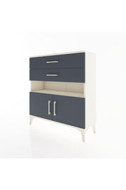 Arges Şifonyer 2 Raflı 2 Çekmeceli 2 Kapaklı 88x30x96 Aytaşı-Antrasit