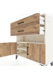 Arges Şifonyer 2 Raflı 2 Çekmeceli 2 Kapaklı 88x30x96 Aytaşı-Çam