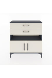 Arges Şifonyer 2 Raflı 2 Çekmeceli 2 Kapaklı 88x30x96 Antrasit-Aytaşı