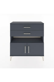 Arges Şifonyer 2 Raflı 2 Çekmeceli 2 Kapaklı 88x30x96 Antrasit-Antrasit