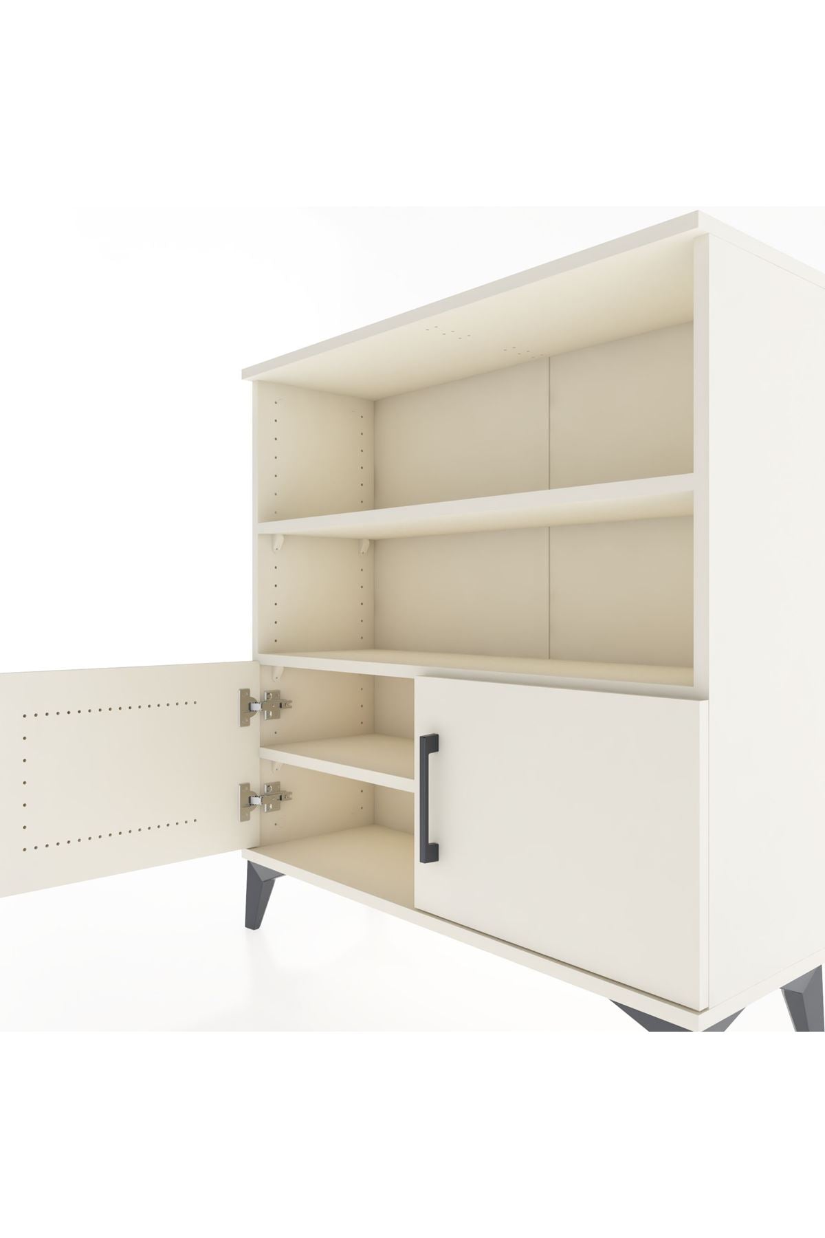 Arges Şifonyer 3 Raflı 2 Kapaklı 88x30x96 Aytaşı-Aytaşı