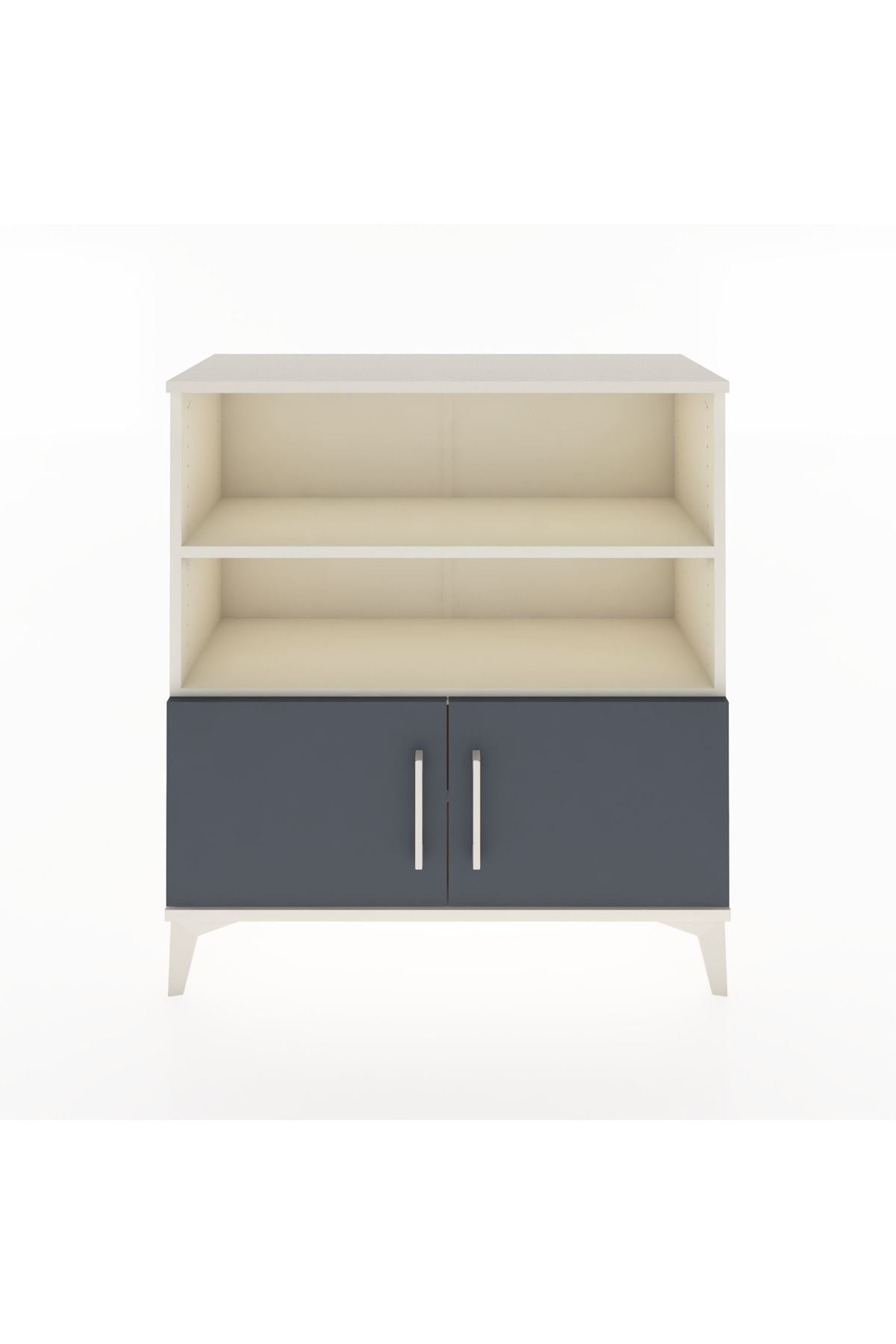 Arges Şifonyer 3 Raflı 2 Kapaklı 88x30x96 Aytaşı-Antrasit