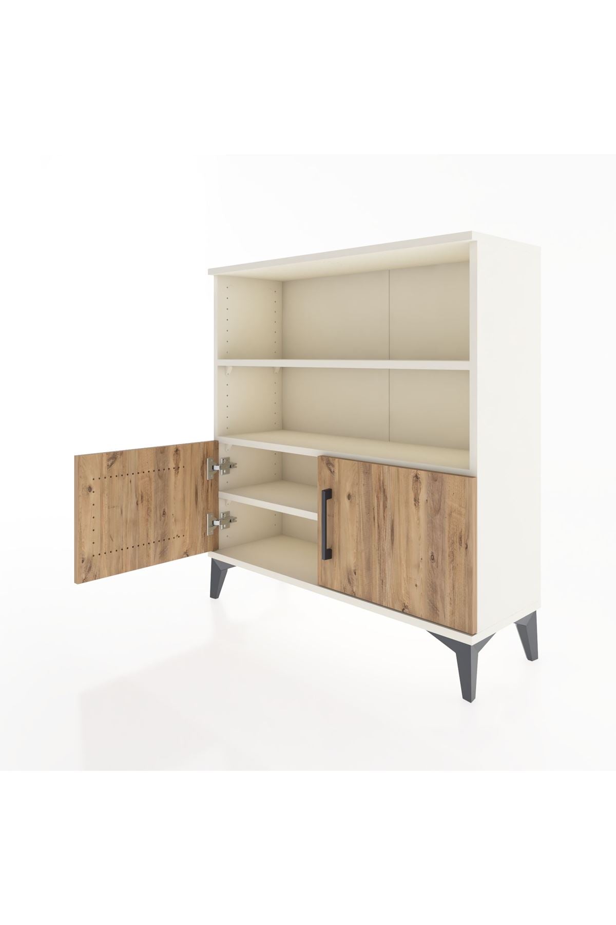 Arges Şifonyer 3 Raflı 2 Kapaklı 88x30x96 Aytaşı-Çam