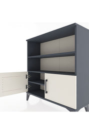 Arges Şifonyer 3 Raflı 2 Kapaklı 88x30x96 Antrasit-Aytaşı