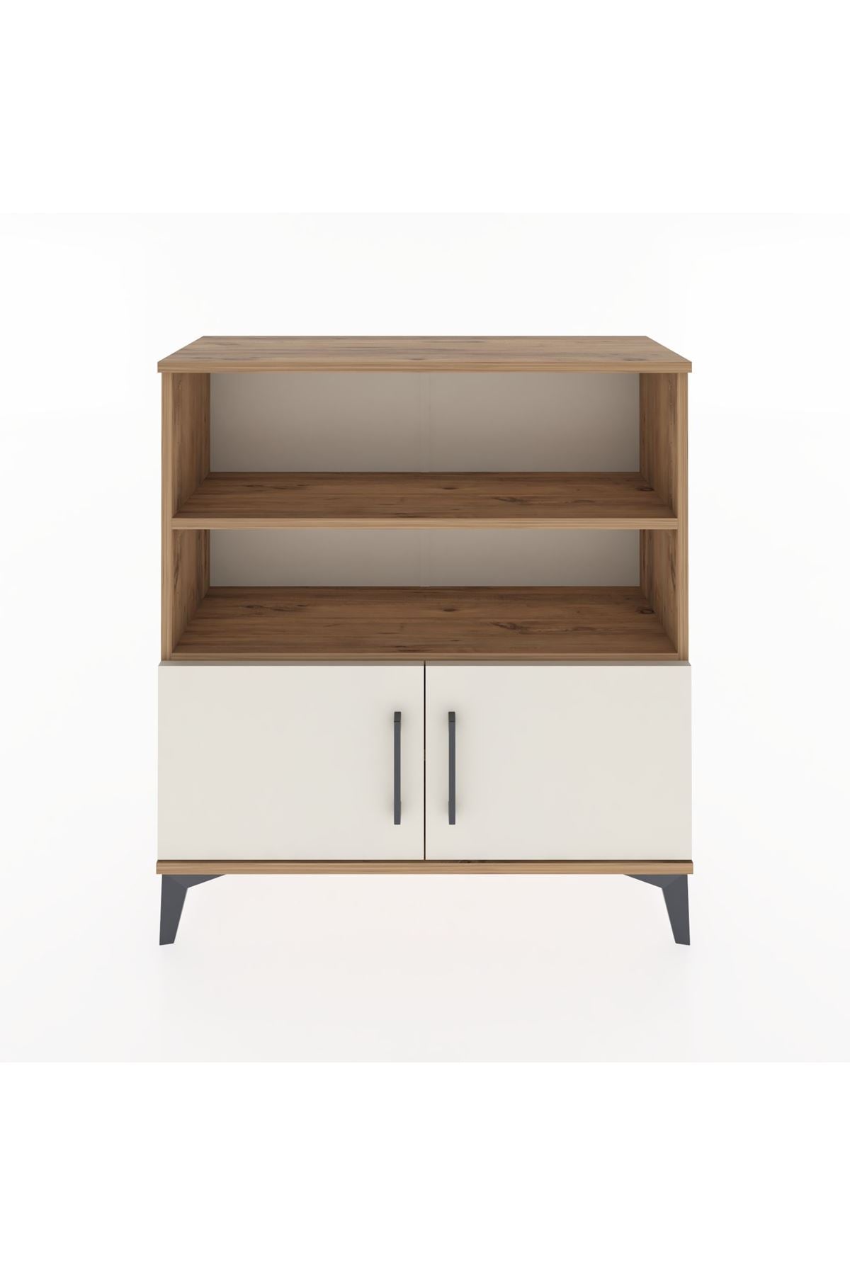 Arges Şifonyer 3 Raflı 2 Kapaklı 88x30x96 Çam-Aytaşı